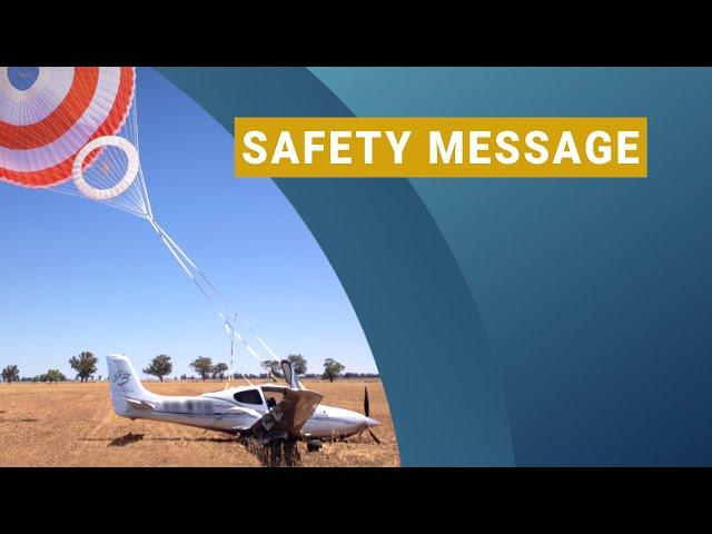 Warning for emergency services at aviation accidents