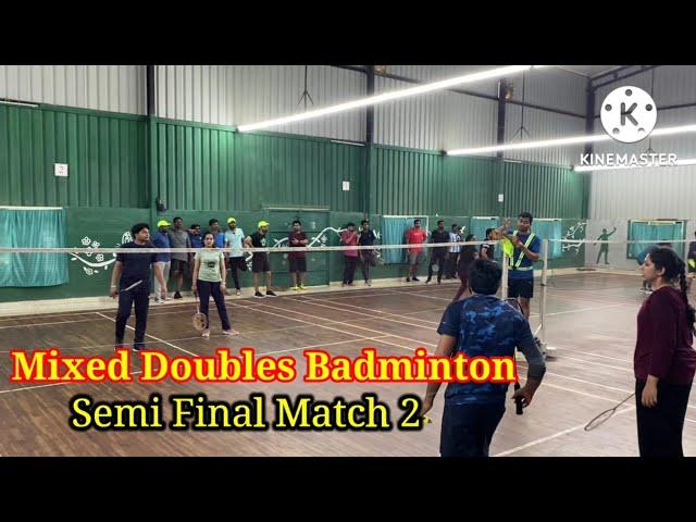 Semi Final 2 Mixed Doubles | Badminton Tournament Match | Central boss baskar