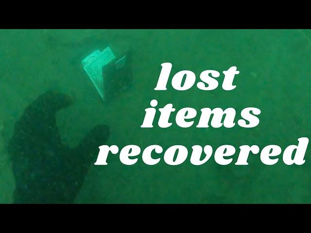 Found irreplaceable items while SCUBA diving at Nelson Ledges Quarry Park!