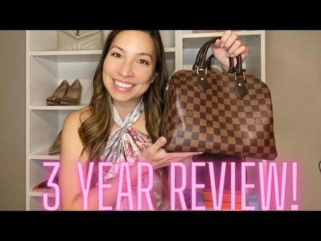 LOUIS VUITTON SPEEDY 25 BANDOULIERE- updated 3 year review! Modeling shots included!