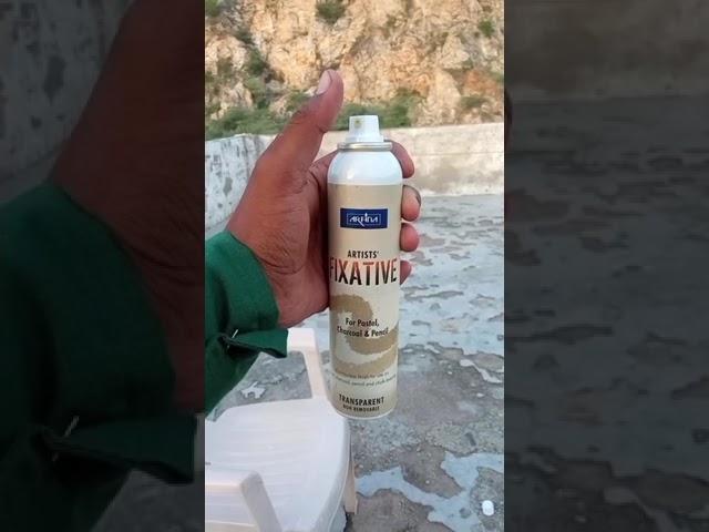 how to apply fixative spray. #shots