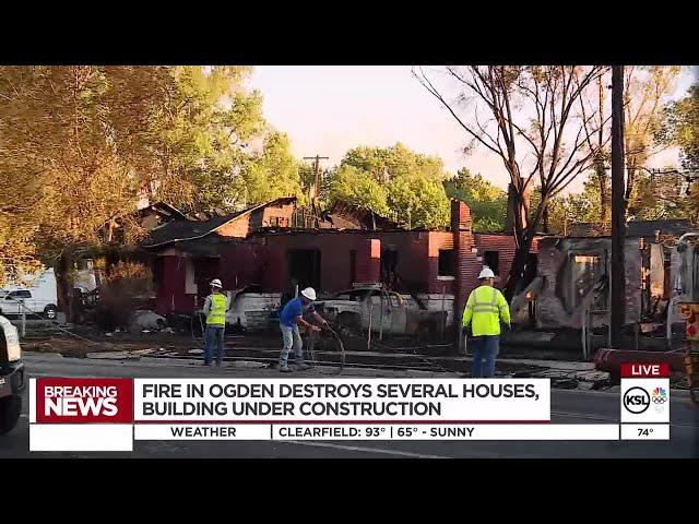 5 Homes, Apartment Complex Destroyed In Massive Ogden Fire