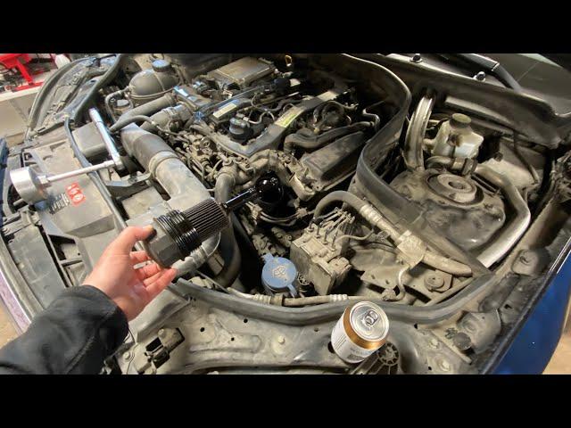 Mercedes W212 | Special Method To Drain All Engine Oil