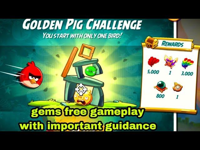 Angry birds 2 the golden pig challenge 19 nov 2024 with red #ab2 the golden pig challenge today