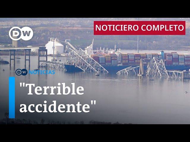 DW Noticias del 26 de marzo: Conmoción en Baltimore [Noticiero completo]