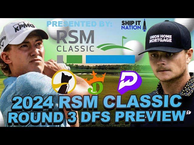 RSM Classic Round 3 DFS + Prop Preview : Draftkings Showdown Strategy, Top Underdog + Prize Props