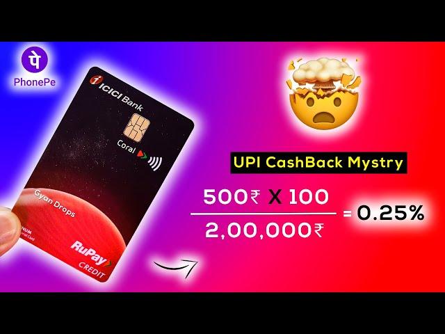 Expose ICICI Coral RuPay Credit Card: UPI CashBack Revealing with Proof! 