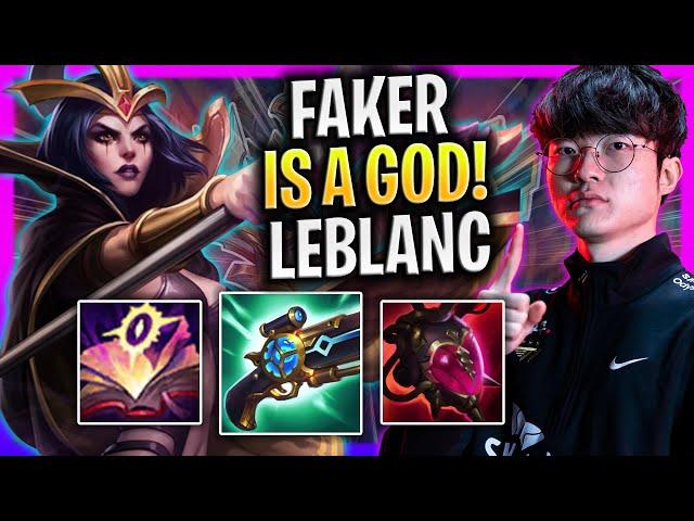 FAKER IS A GOD WITH LEBLANC! *PERFECT GAME!* - T1 Faker Plays Leblanc Mid vs Master Yi! | S24