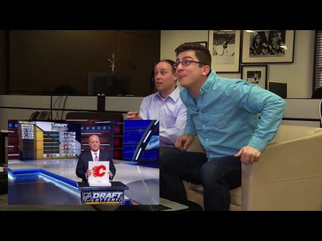 Jeff Marek, Steve Dangle, and Luke Fox's live reaction to the Maple Leafs winning the 1st pick