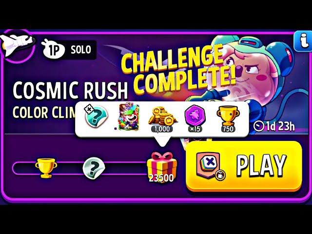 cosmic rush color climb blow em up | match masters | color climb solo challenge