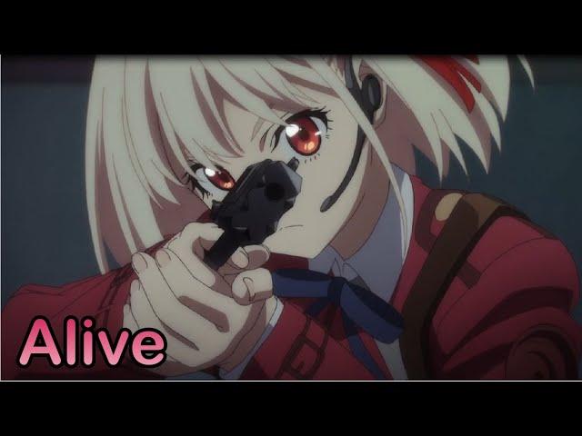 【Lyrics AMV】リコリス・リコイル Lycoris Recoil OP Full 〈 ClariS - ALIVE 〉