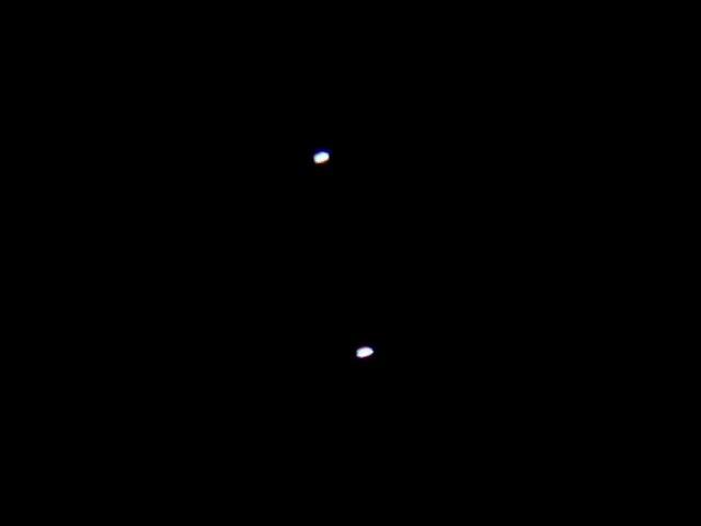 Epsilon Lyrae, the Double Double star, seen live through telescope