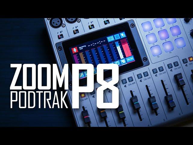ZOOM PodTrak P8 for Podcasting and Live Streaming: Recorder, Mixer, Audio Interface