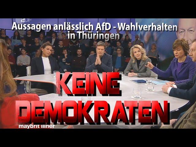 Wie AfD-Hasser eine undemokratische Gesinnung zur Schau stellen anlässlich der Thüringen MP-Wahl