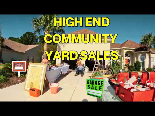 Millionaire Community Yard Sale Finds! High End Garage Sales