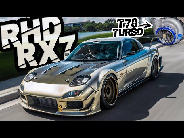 Widebody RX7 T78 Turbo + HKS Dogbox | OS88 Sequential Soarer | RHD Turbo FC RX7 (JDM LEGENDS)