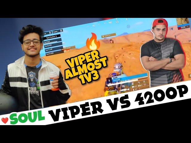 ️ SOUL VIPER Vs 420 OP IN T1 SCRIMS | VIPER ALMOST 1V3 