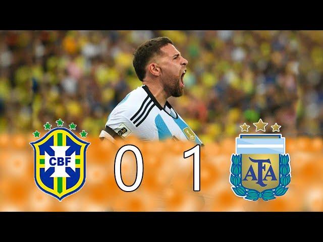 Brasil 0 vs Argentina 1 - Eliminatorias Sudamericanas Mundial 2026 - Partido Completo