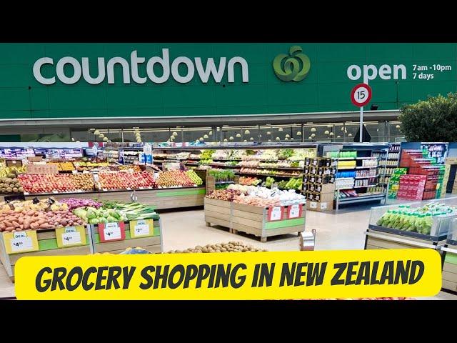 Grocery Shopping In New Zealand | NZ Local Supermarket Countdown | How Expansive Is Grocery In NZ