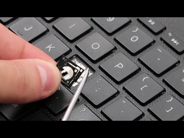 How To Fix HP Key - Replace Repair Install Keyboard Key Letter Function Arrow