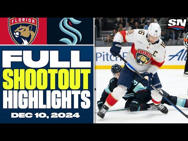 Florida Panthers at Seattle Kraken | FULL Shootout Highlights - December 10, 2024