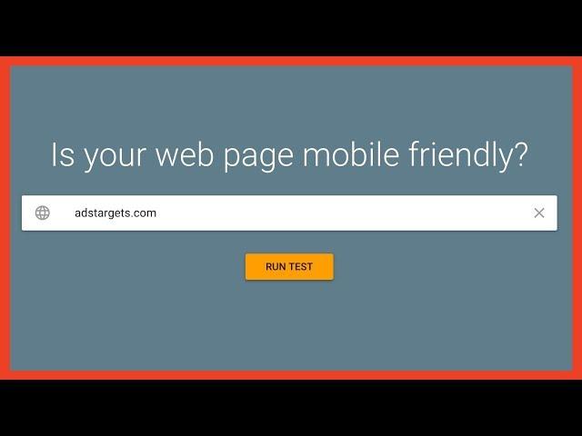 How to check Website mobile friendly test