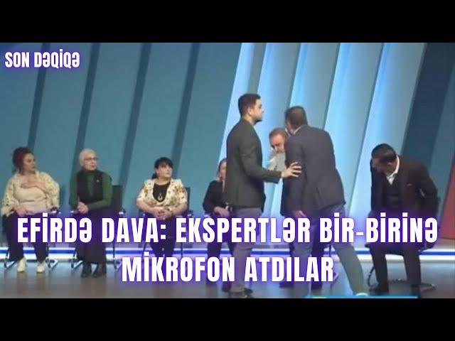 Efirdə DAVA: Ekspertlər bir-birinə mikrofon atdılar