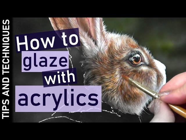 How to glaze with acrylics | Easy & effective way to add colour and depth to acrylic paintings