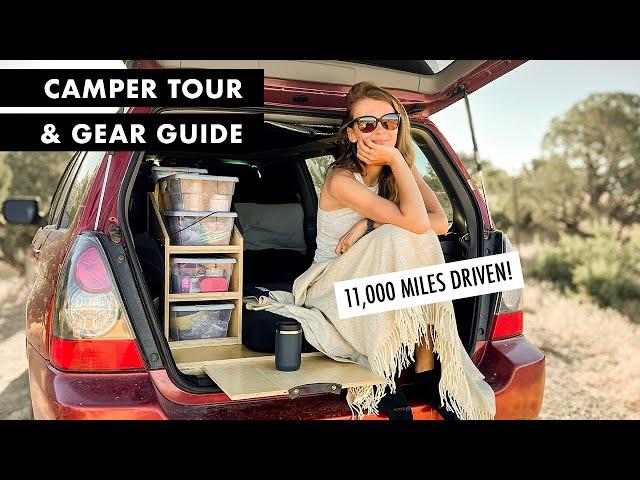 Subaru Forester Camper Tour and Gear Guide - Solo Around North America