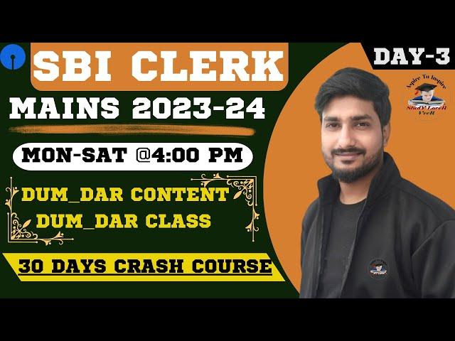 SBI Clerk Mains 2023 | 30 Hours Crash Course | Quant Exam Level | SBI Clerk Mains | Vipin Shukla