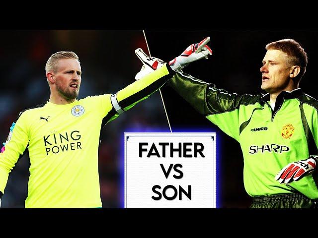 Kasper Schmeichel Vs Peter Schmeichel ● Best Saves