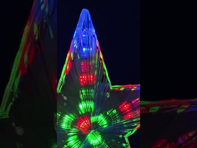 Светящаяся звезда на елку Starry Shine 21 см, 31 разноцветная LED лампа, ST31-M, Snowhouse