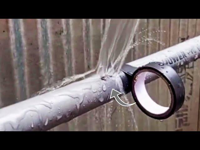 WHY DIDN'T I KNOW THIS TRICK BEFORE! how to repair a burst pipe without turning off the water