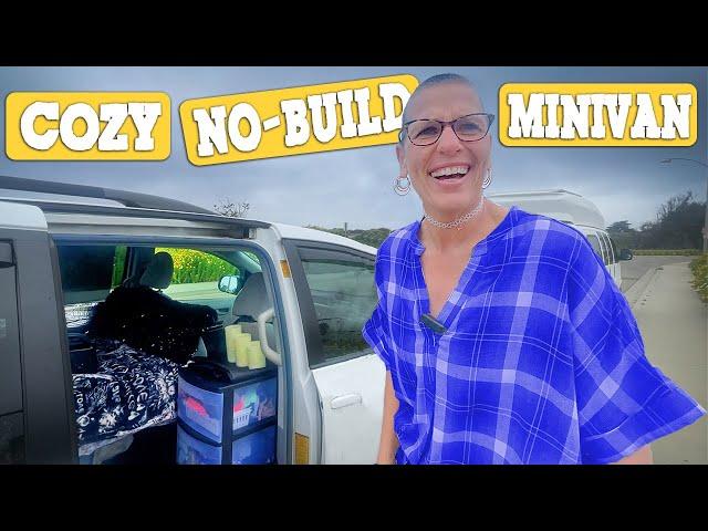 BRILLIANT Minivan Setup for under $450 by Solo Female Nomad | VAN TOUR