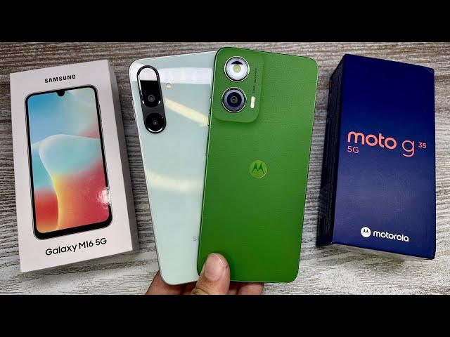 Samsung M16 5g vs Moto G35 5g - Best Konsa ? | Rs 9499 | Best Camera  | Gaming Processor 