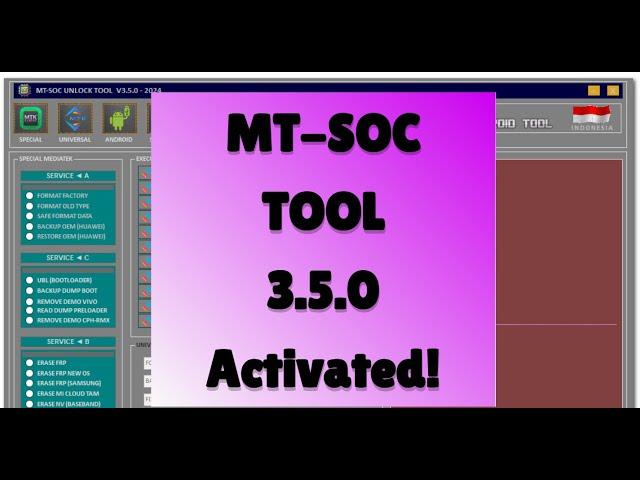 MT SOC TOOL 3 .5 TOOL | MediaTek ALL IN ONE TOOL | FREE ACTIVATED | 2024 Best Tool