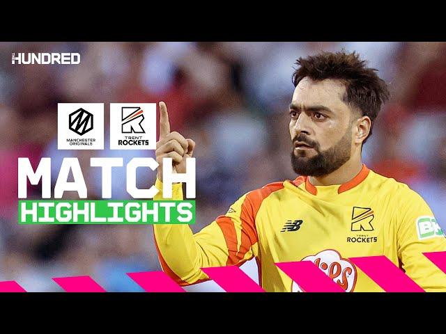 NAIL-BITING thriller goes to the wire  | Manchester Originals vs Trent Rockets Highlights