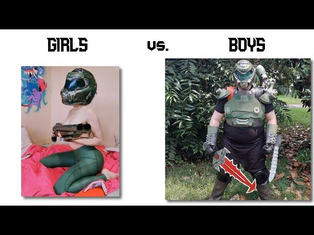 Girls cosplay vs. Boys cosplay [DOOM Edition]