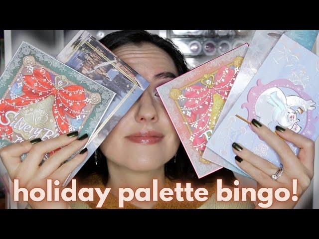 Holiday Palette Bingo 2024 with ColourPop, Oden's Eye, Nomad + Gourmande Girls!