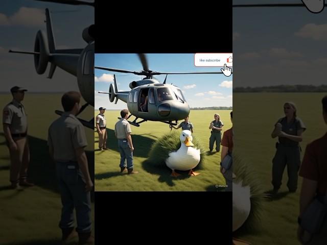 A sad story of the duck| rescue mission successful #ai #shorts #duck #animals