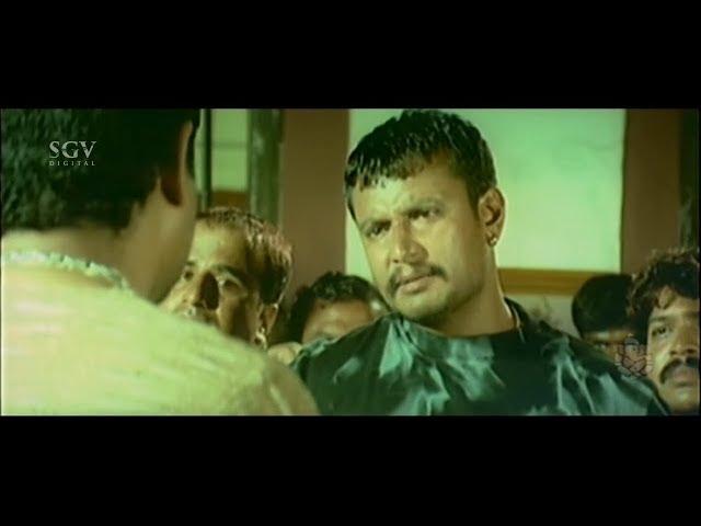 Darshan Punching Dialogue to Rowdy Shobharaj | Challenging Star Darshan Best Scene Suntaragali Movie