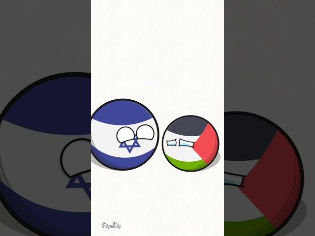 Israel hits Palestine #countryballs #animation #humor