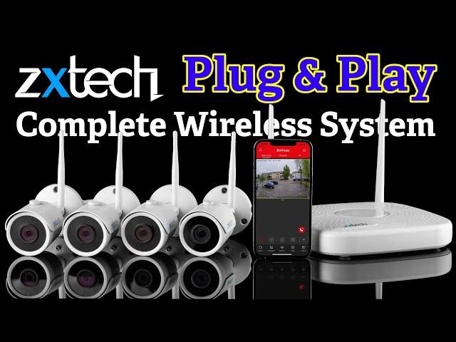 Zxtech 4K Complete Wireless CCTV Kit MK58WIFI