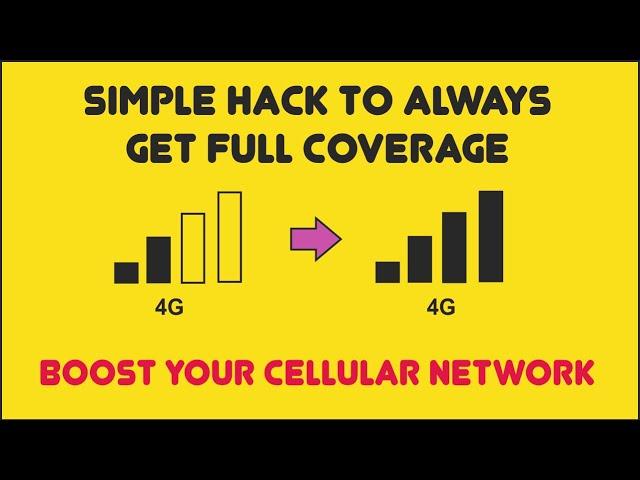 How to increase signal strength of mobile || Get Full coverage