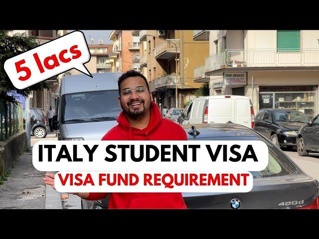 VISA FUNDS REQUIREMENT TO STUDY IN ITALY 2023