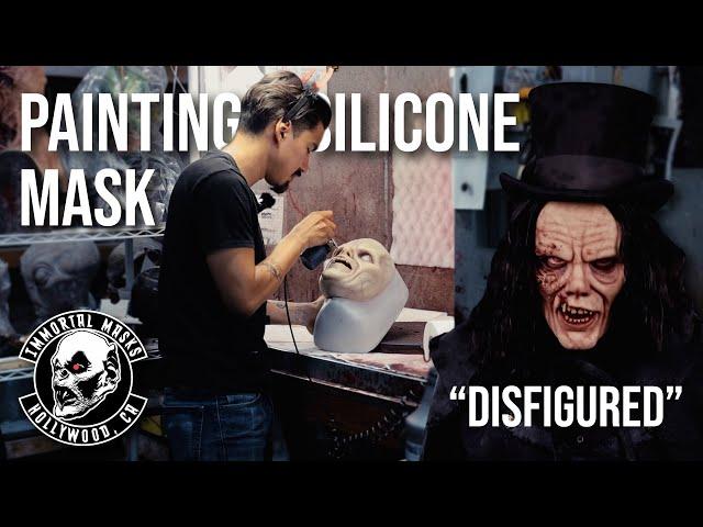 Painting a silicone face mask with Jesse