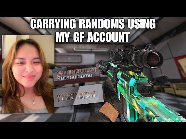 CARRYING RANDOMS USING MY GF ACCOUNT (Funny Reactions)
