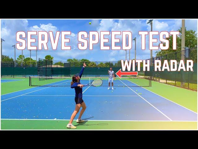 Serve Speed Test | Flat, Slice & Kick Tennis Lesson