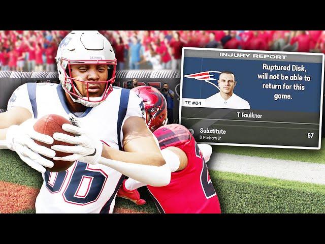 This 6'8 Monster Replaces Superstar Who Ruptured His Disk.. Madden 25 New England Patriots Franchise