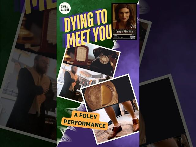 Foley performance for atmospheric short thriller, “Dying to Meet You”. #foley #audiopost #thriller